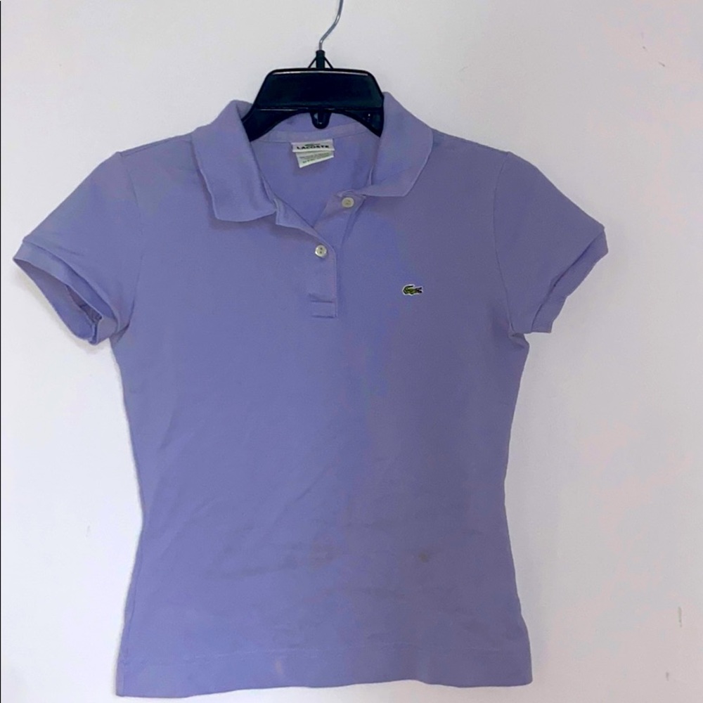 purple Lacoste button down